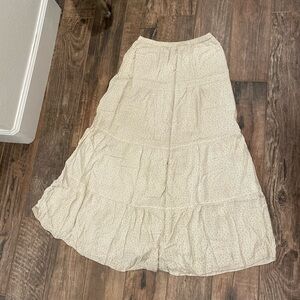 Brandy Melville Cream Maxi Skirt